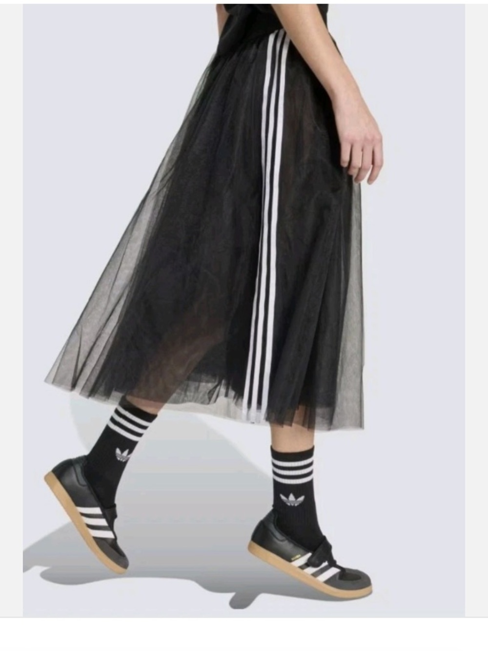 ADIDAS ORIGINALS BLACK TULLE BALLET SKIRT SMALL NEW NWT
